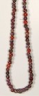 AFRIKA. 
PERLEN. Westafrika. Handelsperlen rote Augenperlen, kugelförmige meist rote Perlen mit weißen Punkten, F 10 - 12mm, 100 Stück, L.110cm. . 
...