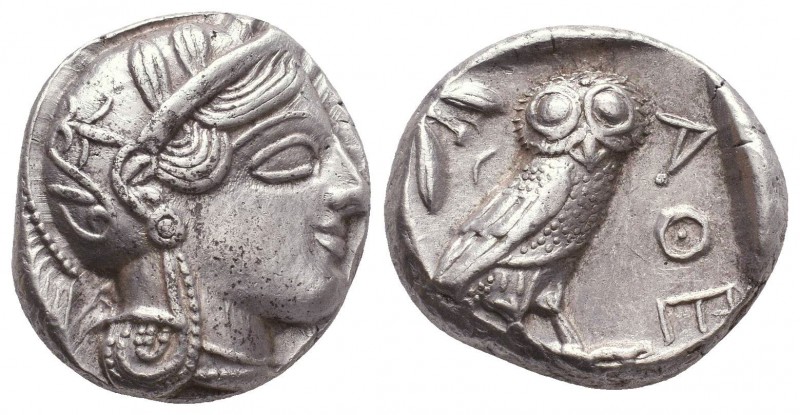 ATTICA. Athens. Circa 454-404 BC.AR Tetradrachm

Obverse : Helmeted head of Athe...