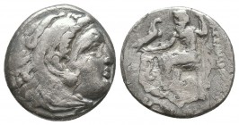 KINGDOM of MACEDON. Alexander III 'the Great',327-323 BC. AR Drachm

Condition: Very Fine

Weight: 3,9 gram
Diameter: 17,2 mm