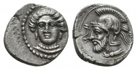 Greek Obol, Ca. 350-300 BC. AR

Condition: Very Fine

Weight: 0,8 gram
Diameter: 10,4 mm