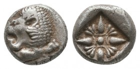 Greek Obol, Ca. 350-300 BC. AR

Condition: Very Fine

Weight: 1,3 gram
Diameter: 8,6 mm