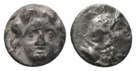 Greek Obol, Ca. 350-300 BC. AR

Condition: Very Fine

Weight: 0,6 gram
Diameter: 9,1