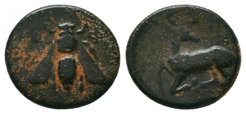 IONIA. Ephesos. Ae (Circa 202-133 BC). 

Condition: Very Fine

Weight: 2,0 gram
...