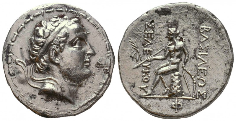 Seleukid King of Syria. Antioch. Antiochos 164-162 BC.
Tetradrachm AR

Condition...