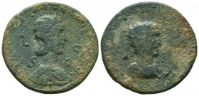 CILICIA. Mallos. Philip I the Arab (244-249). Ae.
Obv: IMP M IVL PHILIPPVM AVG.
Radiate, draped and cuirassed bust right; c/m: wreath within incuse ci...