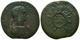 Caracalla Æ34 of Tarsus, Cilicia. Circa AD 214-217.

Condition: Very Fine

Weight: 21,9 gram
Diameter: 33,2