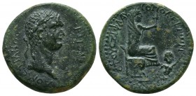 CILICIA. Flaviopolis. Domitian (81-96). Ae Assarion. 

Condition: Very Fine

Weight: 7,9 gram
Diameter: 23,3