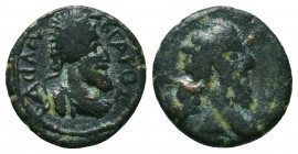 MESOPOTAMIA. Edessa. Septimius Severus, with Abgar VIII, 193-211. AE

Condition: Very Fine

Weight: 1,9 gram
Diameter: 14,3