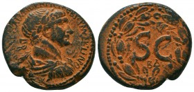 Syria, Seleucis and Pieria. Antiochia ad Orontem. Trajan. A.D. 98-117. AE 

Condition: Very Fine

Weight: 14,7 gram
Diameter: 27,7