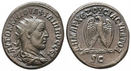 Tetradrachm; Philip I; 244-249 AD,

Condition: Very Fine

Weight: 12,4 gram
Diameter: 26,4