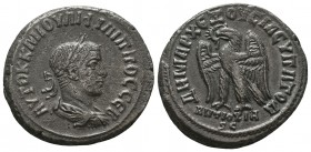 Tetradrachm; Philip I; 244-249 AD,

Condition: Very Fine

Weight: 12,7 gram
Diameter: 27,2