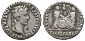 Augustus AR Denarius. Lugdunum, 7-6 BC.

Condition: Very Fine

Weight: 3,5 gram
Diameter: 18,5