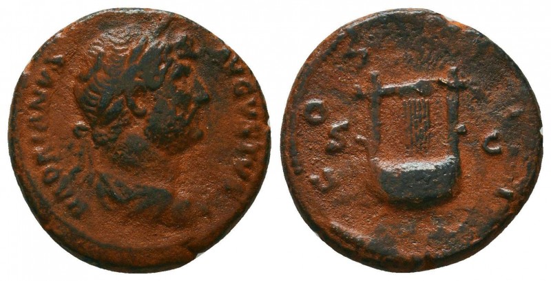 Hadrian, 117 - 138 AD AE 

Condition: Very Fine

Weight: 4,4 gram
Diameter: 19,3