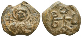 Byzantine Lead Seals, 7th - 13th Centuries

Condition: Very Fine

Weight: 6,6 gram
Diameter: 20,8
