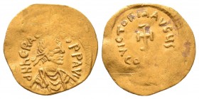 Heraclius (610-641). AV Tremissis , Constantinopolis (Istanbul).
Obv. dN hERACLIYS P P AVG, diademed, draped and cuirassed bust right.
Rev: VICTORIA A...