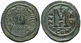 Justinian I., 527-565, AE Follis, 

Condition: Very Fine

Weight: 20,7 gram
Diameter: 36,7