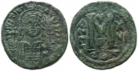 Justinian I., 527-565, AE Follis, 

Condition: Very Fine

Weight: 19,1 gram
Diameter: 34,7