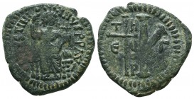 Justinian I., 527-565, AE ,

Condition: Very Fine

Weight: 9,9 gram
Diameter: 26,8