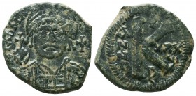 Justinian I., 527-565, AE ,

Condition: Very Fine

Weight: 10,4 gram
Diameter: 27,8