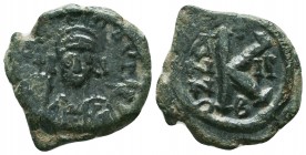 Justinian I., 527-565, AE ,

Condition: Very Fine

Weight: 6,5 gram
Diameter: 22,5