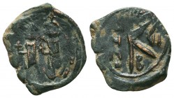 Byzantine AE follis, ca. 1028-1034. 
Condition: Very Fine

Weight: 2,3 gram
Diameter: 20