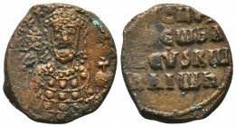 Byzantine AE follis, ca. 1028-1034. 
Condition: Very Fine

Weight: 8,7 gram
Diameter: 23,1