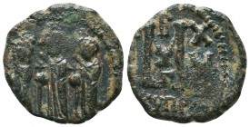 Byzantine AE follis, ca. 1028-1034. 
Condition: Very Fine

Weight: 6 gram
Diameter: 22,9