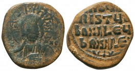 Byzantine Anonymous ca. 1028-1034. AE follis,

Condition: Very Fine

Weight: 9,9 gram
Diameter: 26,6