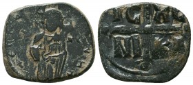 Byzantine Anonymous ca. 1028-1034. AE follis,

Condition: Very Fine

Weight: 6,2 gram
Diameter: 25,1