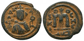 ARAB-BYZANTINE. Early Caliphate (636-660). Ae Fals. 

Condition: Very Fine

Weight: 3,6 gram
Diameter: 20,6