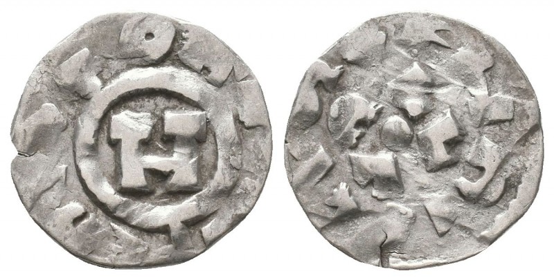 CRUSADERS. 1163-1201. AR Denier

Condition: Very Fine

Weight: 1,1 gram
Diameter...
