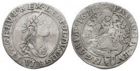 Leopold I. (1657-1705). AR

Condition: Very Fine

Weight: 2,6 gram
Diameter: 23,9