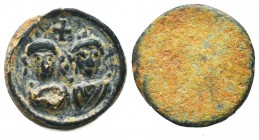 Byzantine Ring bezel or Gram, Ae, 7th - 11th Century.

Condition: Very Fine

Weight: 4,0 gram
Diameter: 16,5 mm