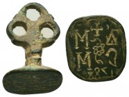 Byzantine Seal Stamp, Ae, 7th - 11th Century.

Condition: Very Fine

Weight: 4 gram
Diameter: 20,5 mm