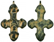 Very RARE Byzantine Cross with İnscriptions and decorations on it ,

Condition: Very Fine

Weight: 8,8 gram
Diameter: 37,9 mm