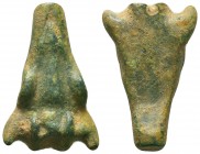 Ancient Roman Legionary Pendant, shape of a bull head!

Condition: Very Fine

Weight: 13,3 gram
Diameter: 30,4 mm