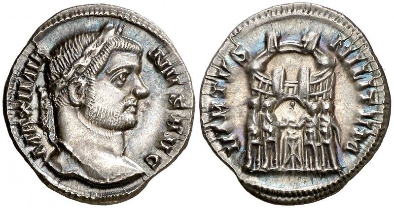 (294-295 d.C.). Maximiano Hércules. Siscia. Argenteo. (Spink 13098) (S. 625f) (R...