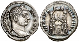 (294-295 d.C.). Maximiano Hércules. Siscia. Argenteo. (Spink 13098) (S. 625f) (RIC. 32b). Bella. Ex Colección Roma Aeterna 09/11/2017, nº185. Escasa. ...