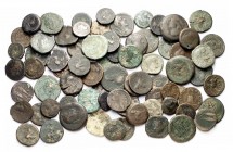 Lote de aproximadamente 260 monedas romanas e ibéricas. A examinar. MC/BC+.