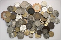 Lote de 105 monedas, desde el Gobierno Provisional hasta Juan Carlos I. A examinar. RC/S/C.