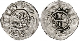 Comtat de Rosselló. Gelabert II (1074-1102). Rosselló. Òbol. (Cru.V.S. falta) (Cru.C.G. falta) (AN 49 pág. 151, mismo ejemplar, error en el peso). Vel...