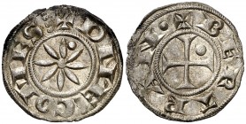 Comtat de Forcalquer. Bertran d'Urgell (1150-1207). Embrun. Diner. (Cru.V.S. falta) (Cru.Occitània 115e, como Bernat I) (Cru.C.G. 2043d var). Bella. V...