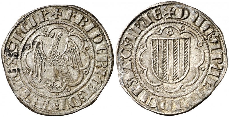 Frederic III (1296-1337). Sicília. Pirral. (Cru.V.S. 564) (Cru.C.G. 2552) (MIR. ...