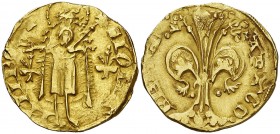 Alfons IV (1416-1458). Mallorca. Florí. (Cru.V.S. 794) (Cru.Comas 100 var.1, señala 6 ejemplares conocidos, 3 en colecciones particulares) (Cru.C.G. 2...