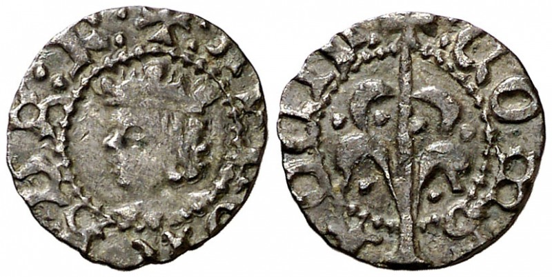 Alfons IV (1416-1458). Perpinyà. Òbol. (Cru.V.S. 831 var) (Cru.C.G. 2878 var). B...