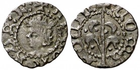 Alfons IV (1416-1458). Perpinyà. Òbol. (Cru.V.S. 831 var) (Cru.C.G. 2878 var). Bella. Rara así. 0,42 g. EBC-.