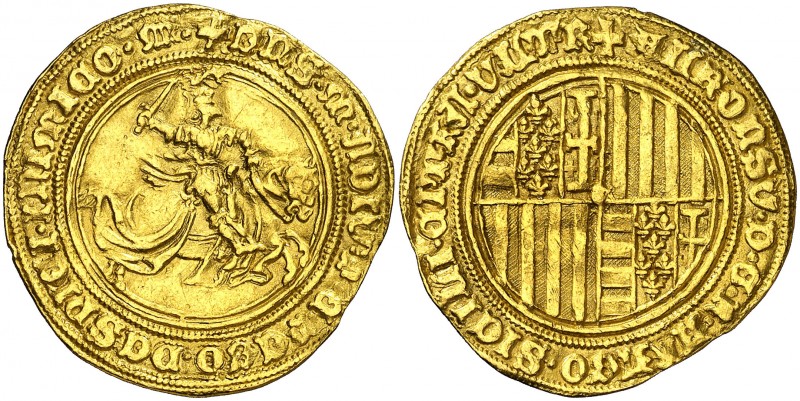 Alfons IV (1416-1458). Nàpols. Alfonsí d'or. (Cru.V.S. 883) (Cru.C.G. 2928) (MIR...