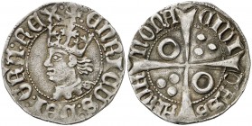 Enric IV de Castella (1462-1464). Barcelona. Croat. (Cru.V.S. 911.1) (Badia 639) (Cru.C.G. 3035). Atractiva. Ex Colección Ramon Muntaner 24/04/2014, n...