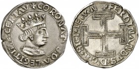 Ferran I de Nàpols (1458-1494). Nàpols. Coronat. (Cru.V.S. 1011) (Cru.C.G. 3413) (MIR 67). Sin marcas. Preciosa pátina. Ex Colección Ramon Muntaner 24...