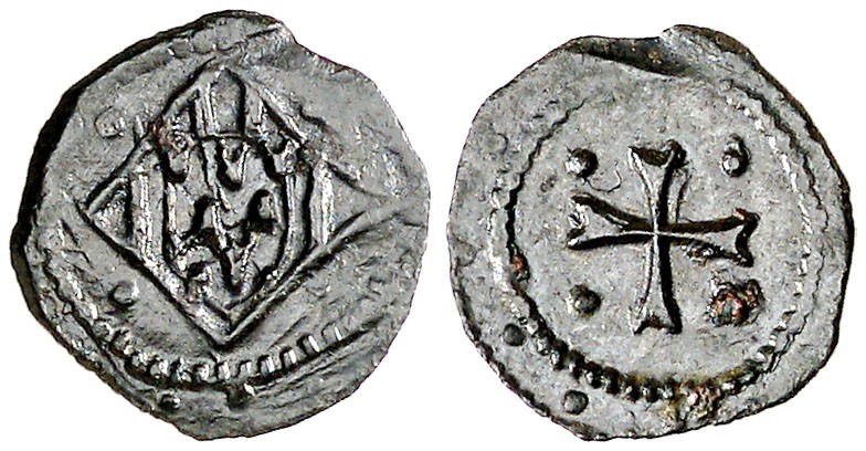 Ferran II (1479-1516). Girona. Mig senyal. (Cru.V.S. falta) (Cru.C.G. 3731, mism...